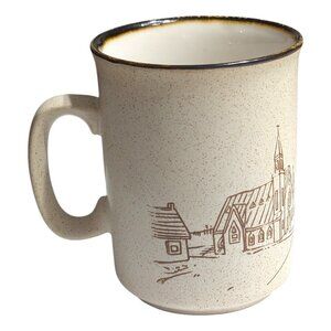 Vintage COLLECTION MANOIR Coree Hand-Crafted Church Coffee Mug RARE